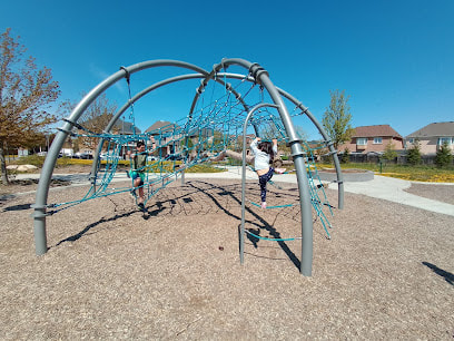 Arched playground structure in Jefferson, Richmond Hill, Ontario